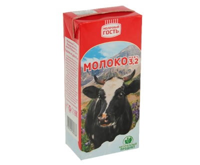 Молоко ультрапастеризованное Молочный гость 3,2% TBA Edge 1 л — оптом дистрибьютор