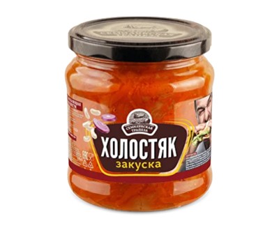 Закуска Холостяк 460 г — Семилукская трапеза, фасоль с перцем и морковью оптом