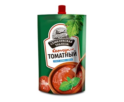 Кетчуп Томатный Семилукская трапеза 300 г дойпак ГОСТ — оптом