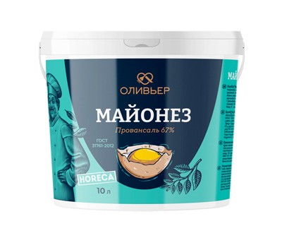Майонез весовой ОЛИВЬЕР 67% ведро 10 л оптом — дистрибьютор