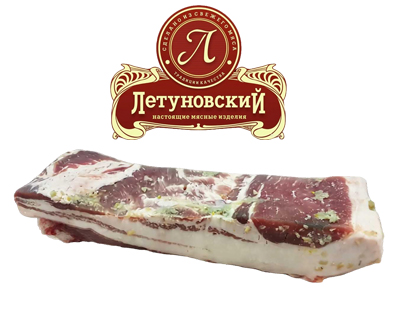 Сало полоса Летуновский оптом без вакуума 3–4 кг 100 лучших товаров России