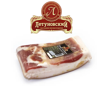 Сало спина по-белорусски Летуновский оптом вакуум 2 кг дистрибьютор