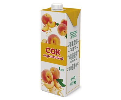 Сок персиковый с мякотью Карамыш 1л ГОСТ 32103-2013 — оптовые поставки