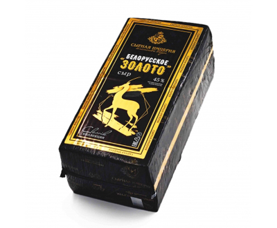 Сыр Белорусское Золото 45% брус 4кг — полутвёрдый сыр оптом, Сырная Империя