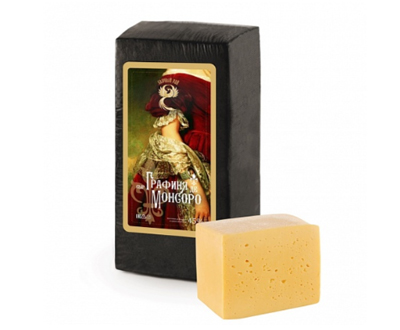 Сыр Графиня де Монсоро 45% брус 4кг — белорусский сыр с ароматом топлёного молока оптом