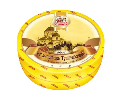 Сыр Монастырь Тупичевский 45% брус/голова — белорусский сыр оптом от дистрибьютора