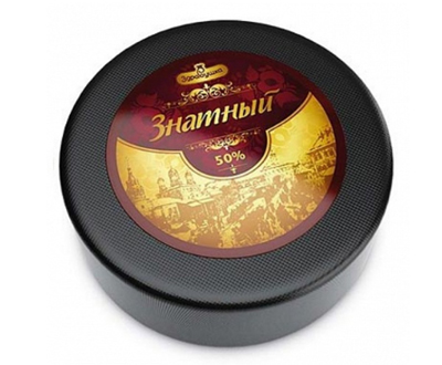 Сыр Знатный 50% голова 8кг — полутвёрдый белорусский сыр оптом