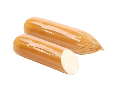 Сырный продукт колбасный копчёный в слюде 40% батон 1кг — оптом с доставкой