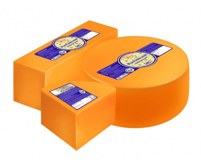 Сырный продукт Российский оригинальный 50% ЮКМП круг 7кг и брус 3,8кг — оптом дистрибьютор