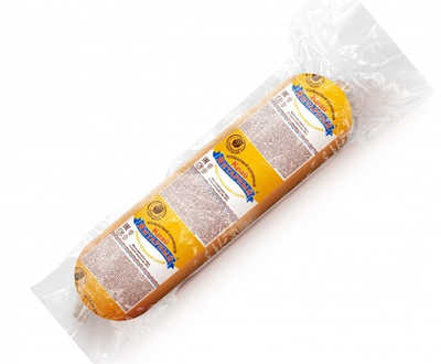 Сырный продукт колбасный копчёный Янтарный край 40% батон 1кг — купить оптом