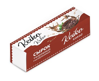 Сырок глазированный Кейко какао шоколадная глазурь 40г коробочка — оптом