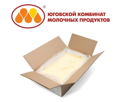 Спред растительно-сливочный Юговской ЮКМП 72% молочный жир 30% монолит 5 кг оптом