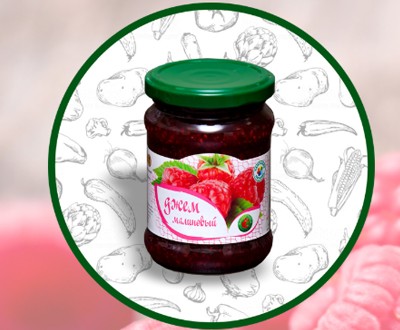 Джем малиновый М-КОНС 250 г евро-банка — оптом от официального дистрибьютора