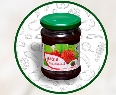 Джем земляничный М-КОНС 250 г евро-банка — оптовые поставки в МО и Рязани