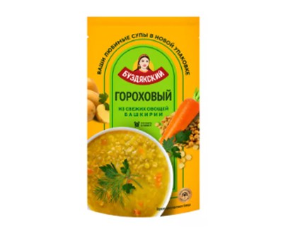 Гороховый суп Буздякский консервированный Дой-пак 500г - готовое блюдо оптом от производителя