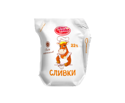 Сливки ультрапастеризованные Добрая Бурёнка 22% Ecolean кувшин 400г — оптом