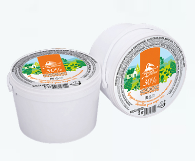 Сметанный продукт Крынка Землянская ЗемлянскМолоко 30% 5 кг ведро оптом — дистрибьютор в МО, Рязанской и Тульской области
