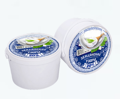 Сметанный продукт Землянские узоры ЗемлянскМолоко 20% 5 кг ведро оптом — официальный дистрибьютор
