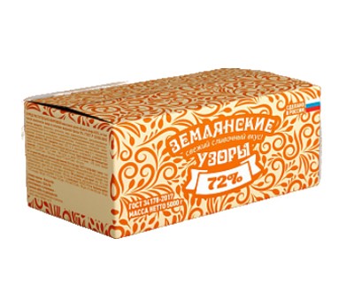 Спред весовой растительно-жировой Землянские узоры 72% монолит 5 кг для производства оптом