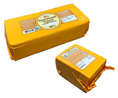Сыр Купеческий ГОСТ 50% брус 3,5кг и 1/2 бруса — полутвёрдый сыр оптом ЮКМП