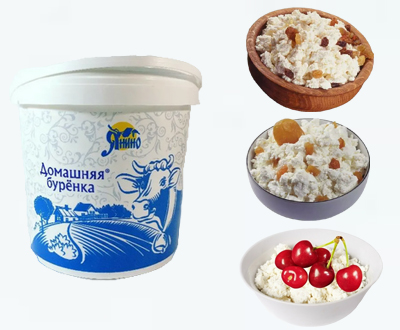 Творожная масса Домашняя Лакто-Н 3 кг с изюмом, курагой и вишней — купить оптом