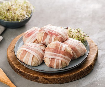 Бифштекс Рубленый в беконе замороженный Смоленский мастер оптом, фасовка 5 кг