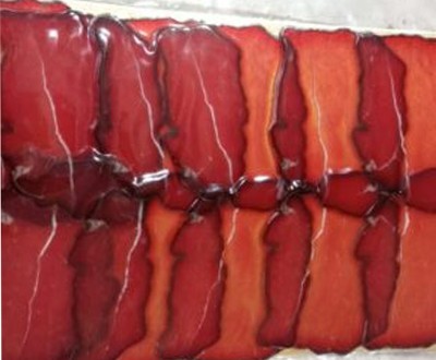 Говядина сырокопчёная нарезка Емельянов оптом, вакуум, 15 суток