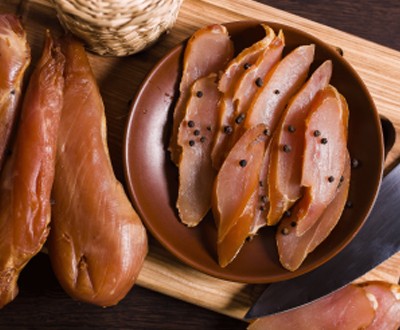 Грудка-карпаччо «Янтарная» Емельянов оптом, 40 суток хранения, в/у