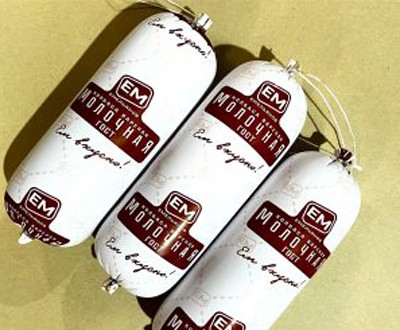 Колбаса Молочная Емельянов оптом, варёная колбаса в вакуумной упаковке