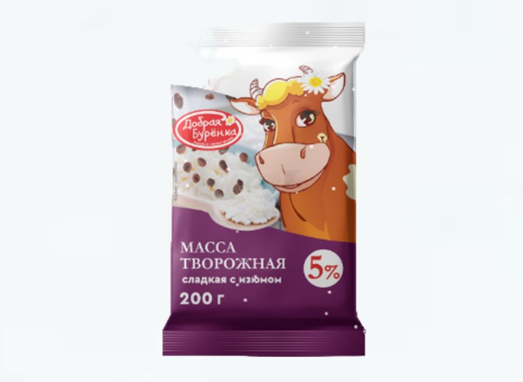 Масса творожная «Добрая Бурёнка» оптом — доставка 2–3 раза в неделю