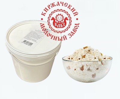 Масса к завтраку Киржачский молочный завод 23% с изюмом — весовая, ведро 3 кг, оптом