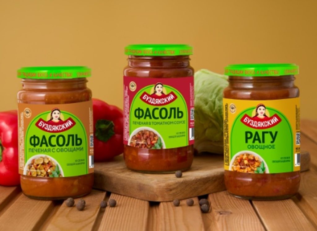 Овощные закуски Буздякского комбината оптом — фасоль печёная, овощное рагу 350г твист