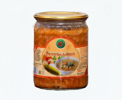 Рассольник консервированный оптом — М-КОНС, 500г СКО, ГОСТ 18316-2013