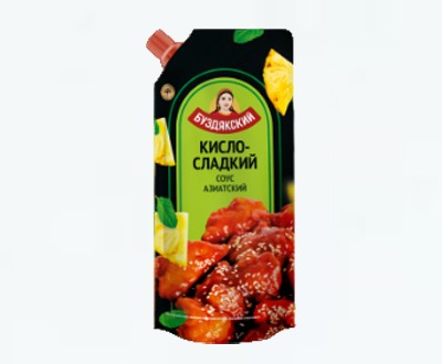 Соус кисло-сладкий Буздякский комбинат 190г дой-пак — томатные соусы оптом