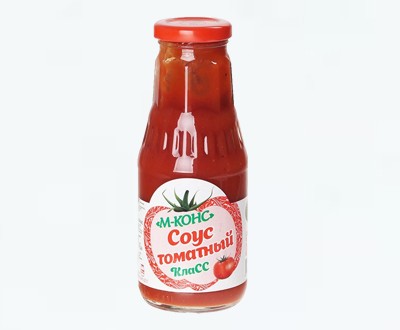 Соус томатный М-Конс 325г стеклянная банка — без добавок, оптом