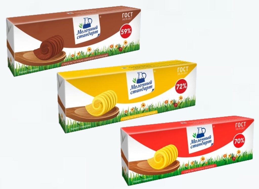 Спред ЮКМП Молочный стандарт 500г оптом — дистрибьютор в Тульской области