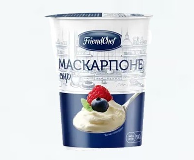 Маскарпоне FriendChef 82% жирности ведро 10 кг — купить оптом, дистрибьютор в Московской, Рязанской и Тульской областях