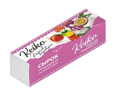 Сырок глазированный Кейко персик-маракуя 40г коробочка — оптом дистрибьютор