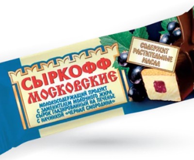 Сырок Сыркофф на печенье с начинкой черная смородина ЗМЖ 40г — оптом