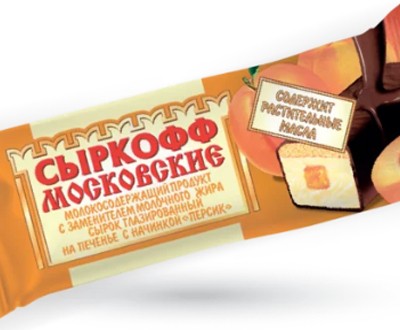 Сырок Сыркофф на печенье с начинкой персик ЗМЖ 40г — оптом дистрибьютор