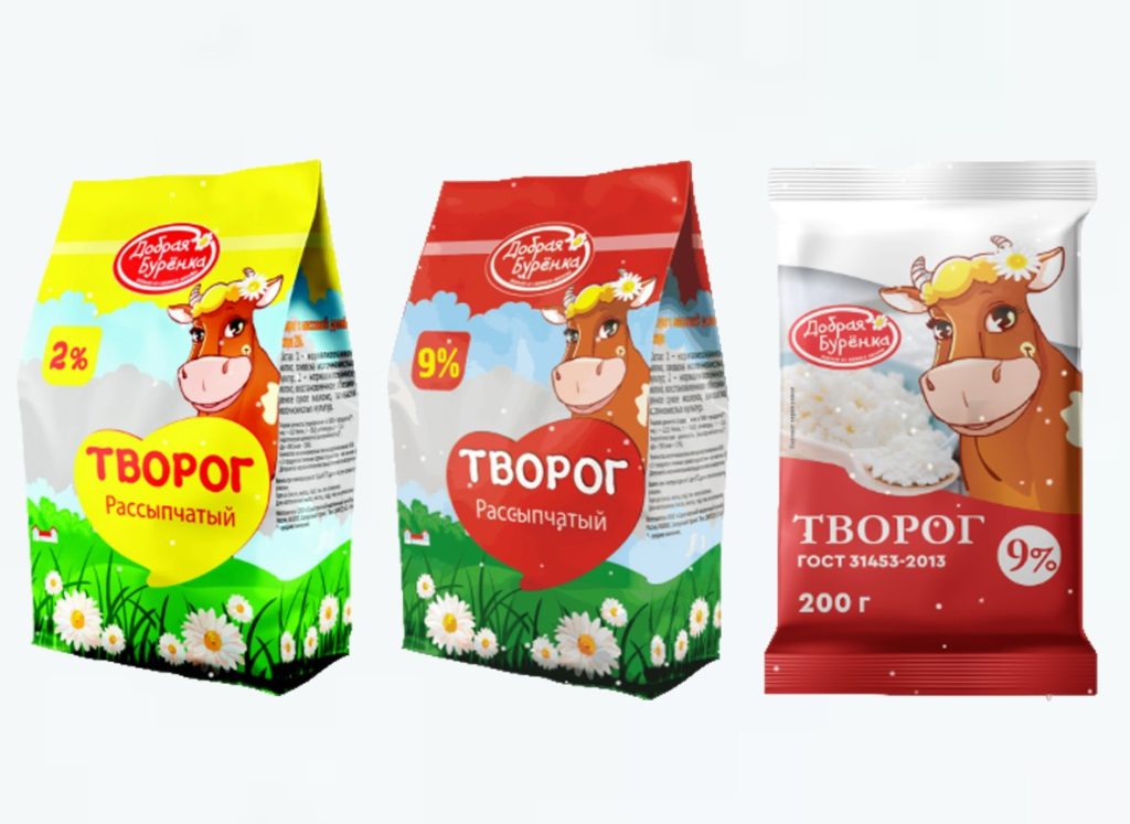 Творог «Добрая Бурёнка» оптом — официальный дистрибьютор в Московской, Рязанской и Тульской областях