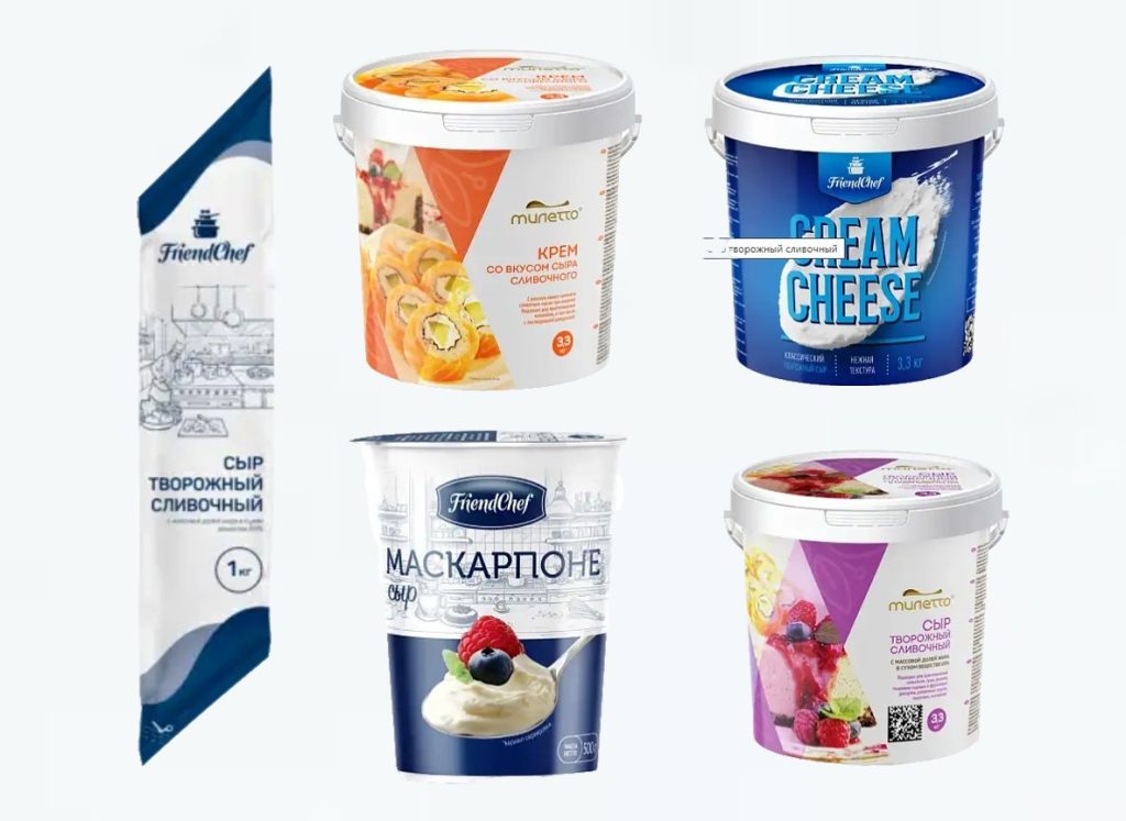 Творожные сыры FriendChef и Милетто оптом — дистрибьютор Узловского молочного комбината