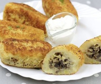 Зразы картофельные с грибами замороженные Емельянов оптом, фасовка 3 / 6 кг