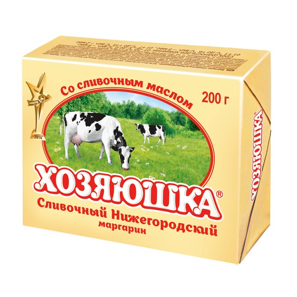 Маргарин Хозяюшка со сливочным маслом 60% 200 г — оптом