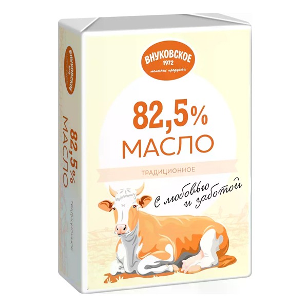 Масло сливочное Традиционное Внуковское 82,5% 180 г — оптом