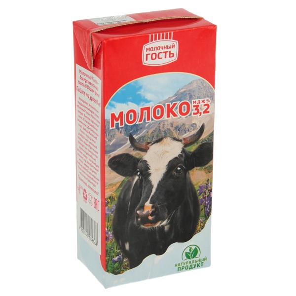 Молоко «Молочный Гость» ультрапастеризованное 3,2% 950мл