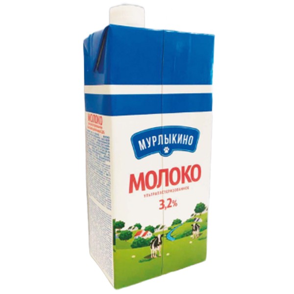 Молоко «Мурлыкино» ультрапастеризованное 3,2% 1000мл