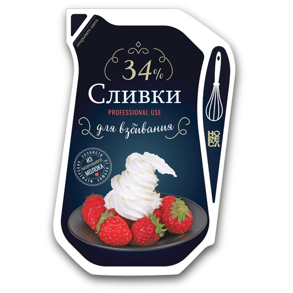 Сливки ультрапастеризованные Добрая Бурёнка 34% 1000 г — оптом