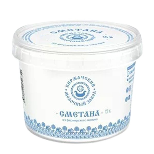 Сметана весовая Киржачский молочный завод ГОСТ 15% 3 кг — оптом