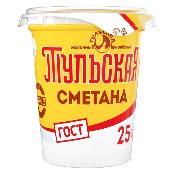 Сметана Тульская 25% 300 г — оптом